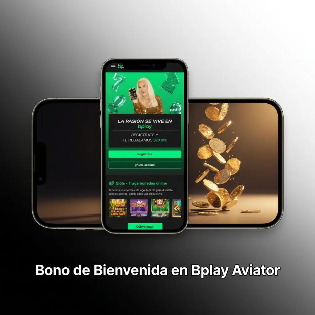 Bono de bienvenida Bplay con ARS 20.000 para usar en casino, incluyendo Aviator de Spribe