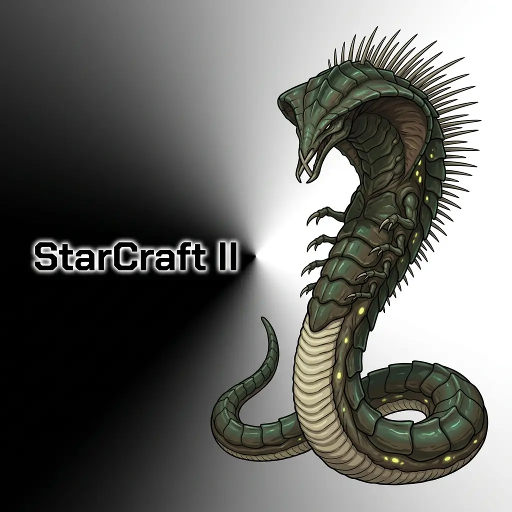 Pantalla de StarCraft II con unidades de Terran, Zerg y Protoss en combate estratégico en tiempo real